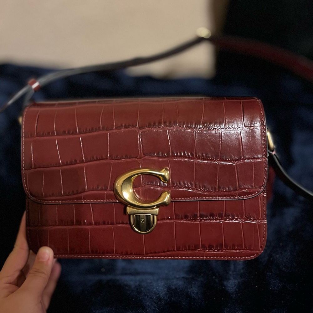 Coach embossed cross body.